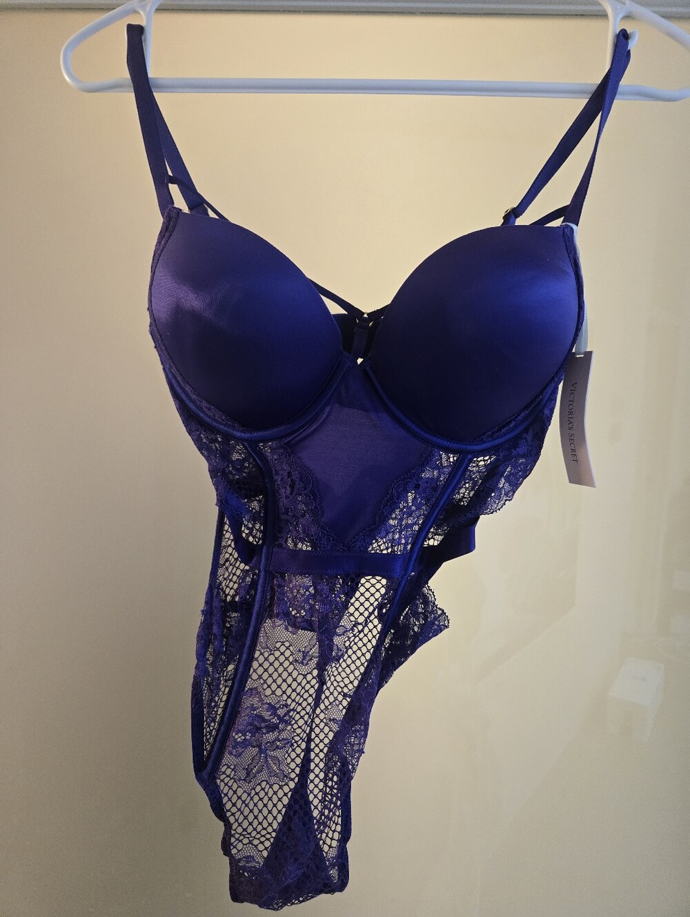 BNWT Victoria's Secret Deep Purple Lace Bodysuit